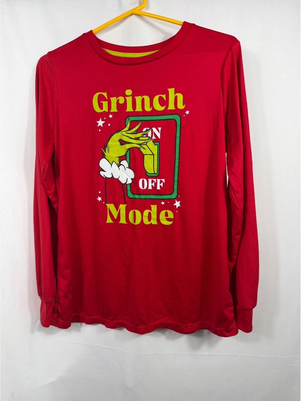 The Grinch Adult Small Red Christmas Pajama Top